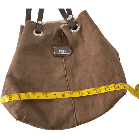 UGG Jane Shearling Brown Tote Bag - Picture 8 of 13